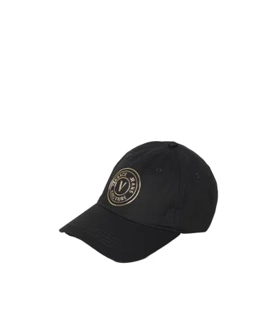 Versace Jeans Pattern Hat In Black