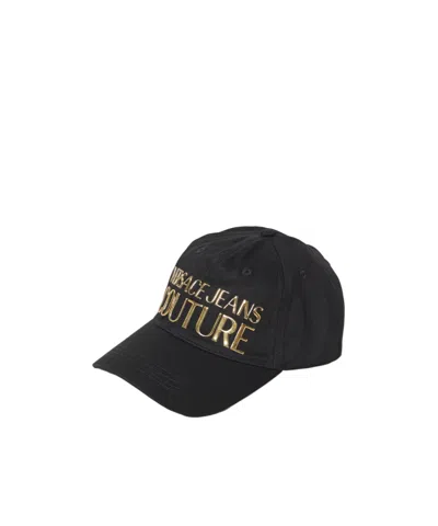 Versace Jeans Pattern Hat In Black