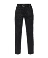 Versace Jeans Patterned Casual Pants In Black