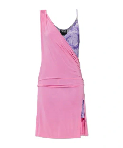 Versace Jeans Patterned Dress In Multi