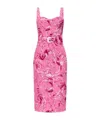 Versace Jeans Patterned Dress In Multi