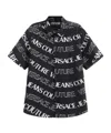 Versace Jeans Patterned Shirt In Black