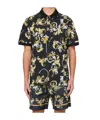 Versace Jeans Patterned Shorts In Black