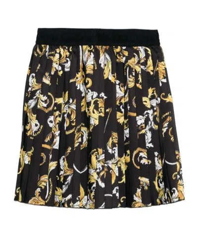 Versace Jeans Patterned Skirt In Black
