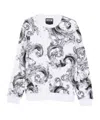 Versace Jeans Patterned Sweatshirt In White