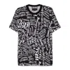 Versace Jeans Patterned T-shirt In Black