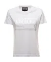 Versace Jeans Piece Number-print Short-sleeve T-shirt In White