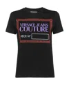 Versace Jeans Piece Number-print T-shirt In Black