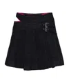 Versace Jeans Pleated Skirt In Black