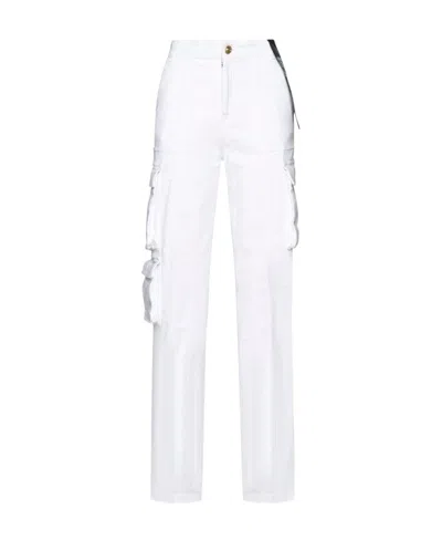 Versace Jeans Pocket Details Overalls Jeans In White
