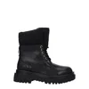 Versace Jeans Black Polyethylene Ankle In Multi
