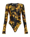Versace Jeans Printed Jumpsuit In Black