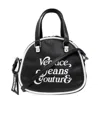 Versace Jeans Raised-logo Tote Bag In Black