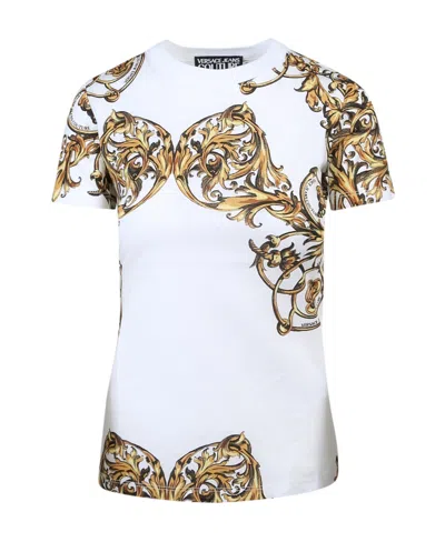Versace Jeans Regalia Baroque Print T-shirt In White