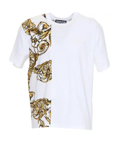 Versace Jeans Regalia Baroque Print T-shirt In White