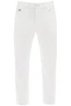 Versace Cotton Denim Jeans In White