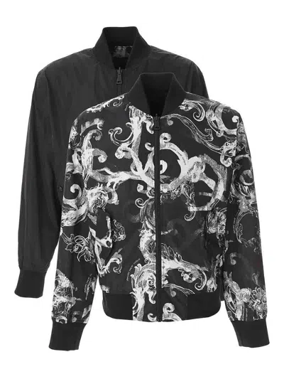 Versace Jeans Reversible Jacket In Black