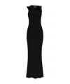 Versace Jeans Rib Suspender Dress In Black