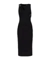 Versace Jeans Round Neck Dress In Black