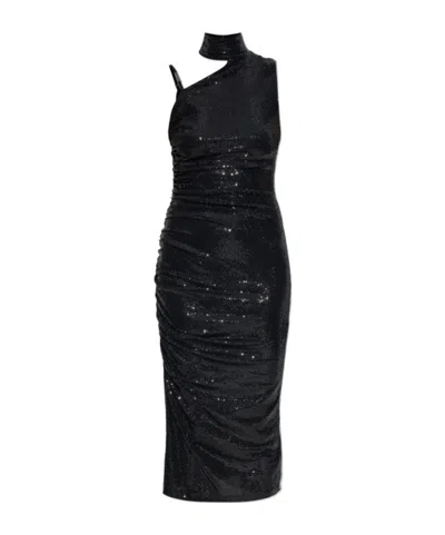 Versace Jeans Sequin Dress In Black