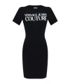 Versace Jeans Short Sleeve Dress In Black