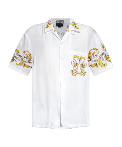 Versace Jeans Short Sleeve Shirt In White