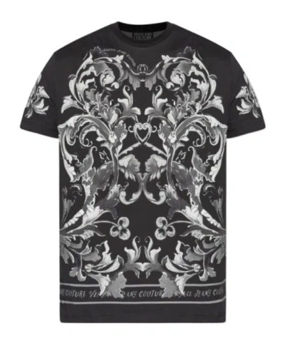 Versace Jeans Short Sleeve T-shirt In Black