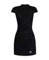Versace Jeans Short-sleeved Dress In Black