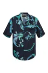 Versace Jeans Short-sleeved Shirt In Black