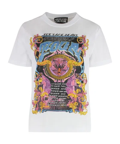 Versace Jeans Short-sleeved T-shirt In White
