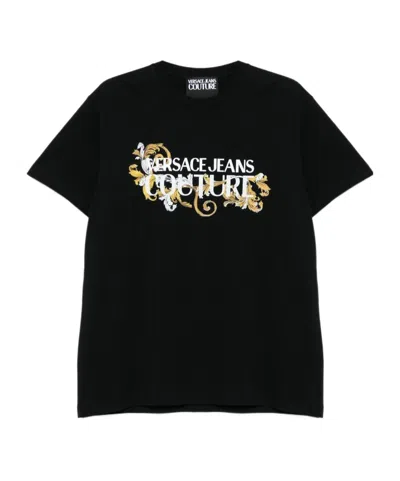 Versace Jeans Short-sleeved T-shirt In Black