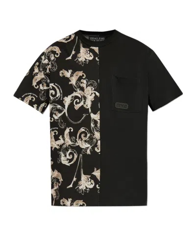 Versace Jeans Short-sleeved T-shirt In Black
