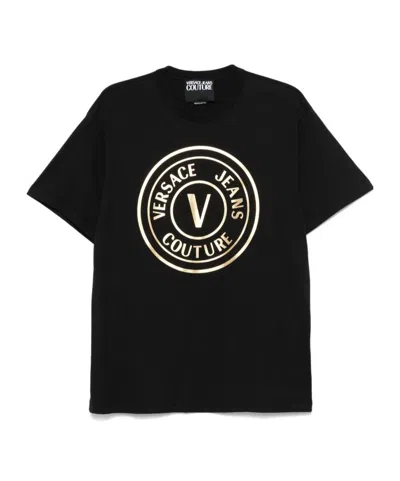 Versace Jeans Short-sleeved T-shirt In Black