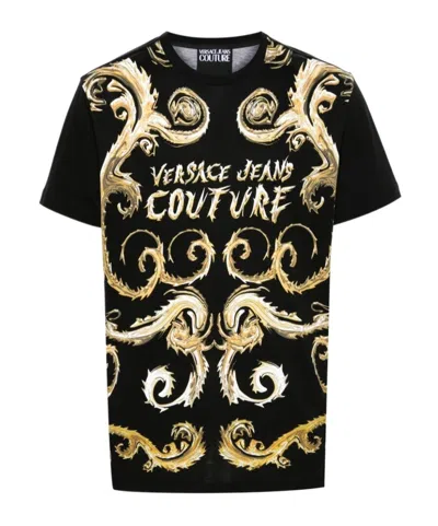 Versace Jeans Short-sleeved T-shirt In Black