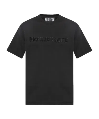 Versace Jeans Short-sleeved T-shirt In Black