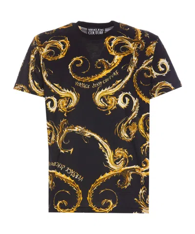 Versace Jeans Short-sleeved T-shirt In Black