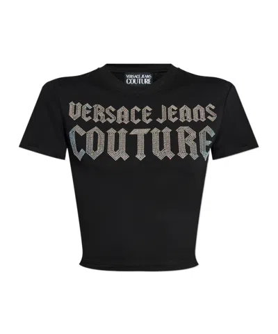 Versace Jeans Short-sleeved T-shirt In Black