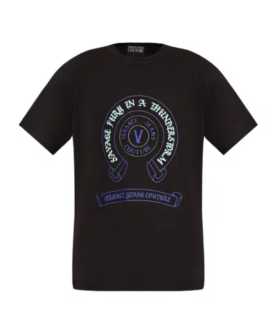 Versace Jeans Short-sleeved T-shirt In Black