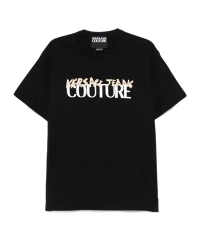 Versace Jeans Short-sleeved T-shirt In Black