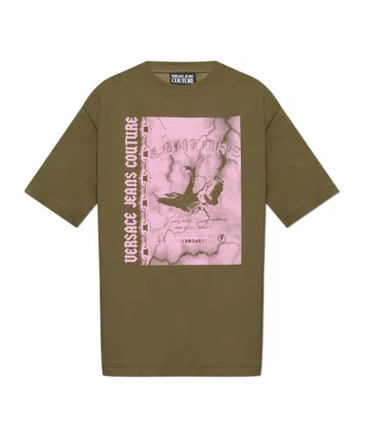 Versace Jeans Short-sleeved T-shirt In Green