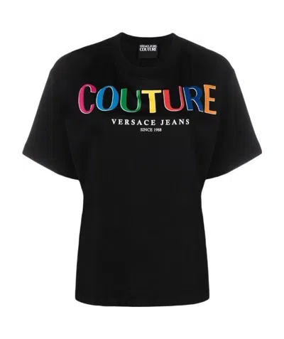 Versace Jeans Since 1988 Logo T-shirt In Black