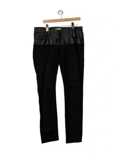 Pre-owned Versace Jeans Skinny Jeans In Black
