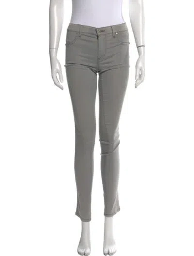 Pre-owned Versace Jeans Skinny Leg Pants In Gray