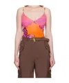 Versace Jeans Sleeveless Camisole. In Multi