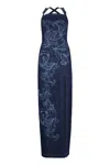 Versace Jeans Sleeveless Dress In Blue