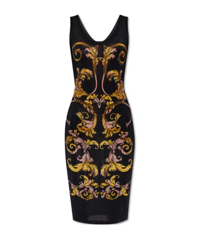 Versace Jeans Sleeveless Dress In Black