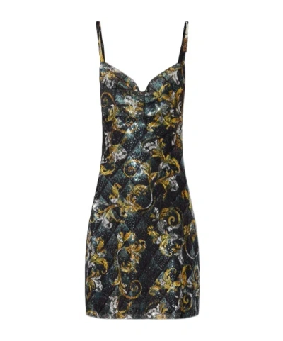 Versace Jeans Sleeveless Dress In Black