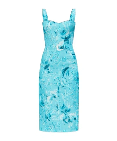 Versace Jeans Sleeveless Dress In Blue