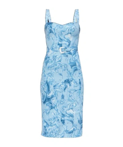 Versace Jeans Sleeveless Dress In Blue