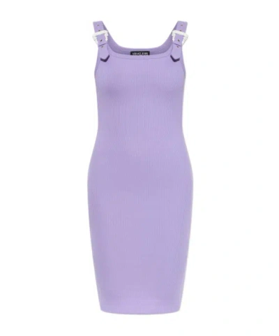 Versace Jeans Sleeveless Dress In Purple